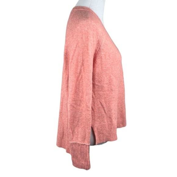 J. Crew Wool V Neck Sweater Pink Size Small - Picture 3 of 6